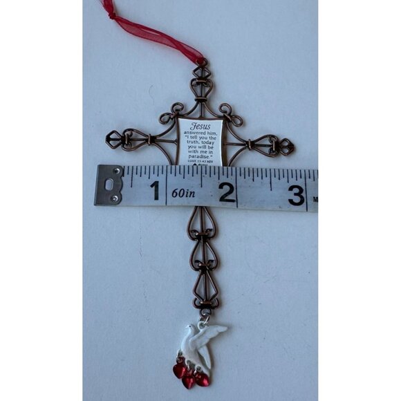 VTG DaySpring Christmas Celebration Collection Remember Me Cross Ornament (READ) - Picture 7 of 7